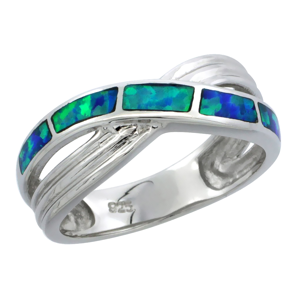 Silver Rings/Lab Opal
