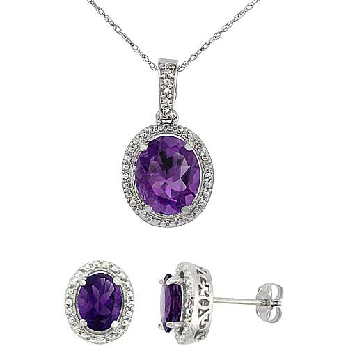 Jewelry Sets$$$10k White Gold Diamond Jewelry