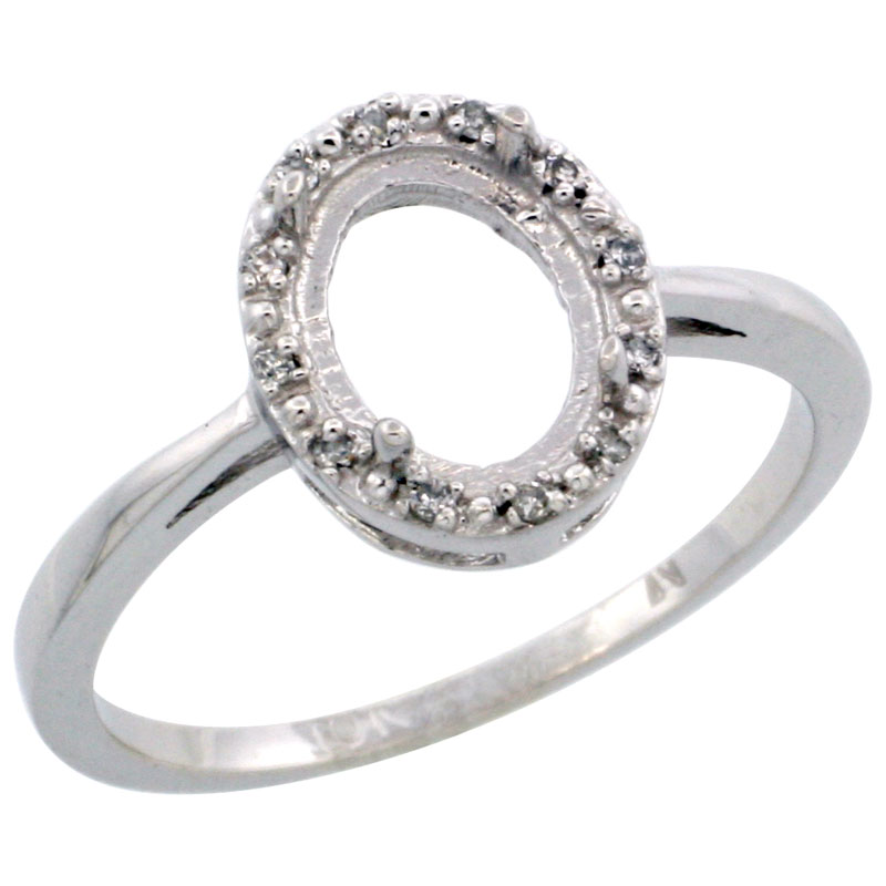 Semi-Mount Rings$$$10k White Gold Diamond Jewelry