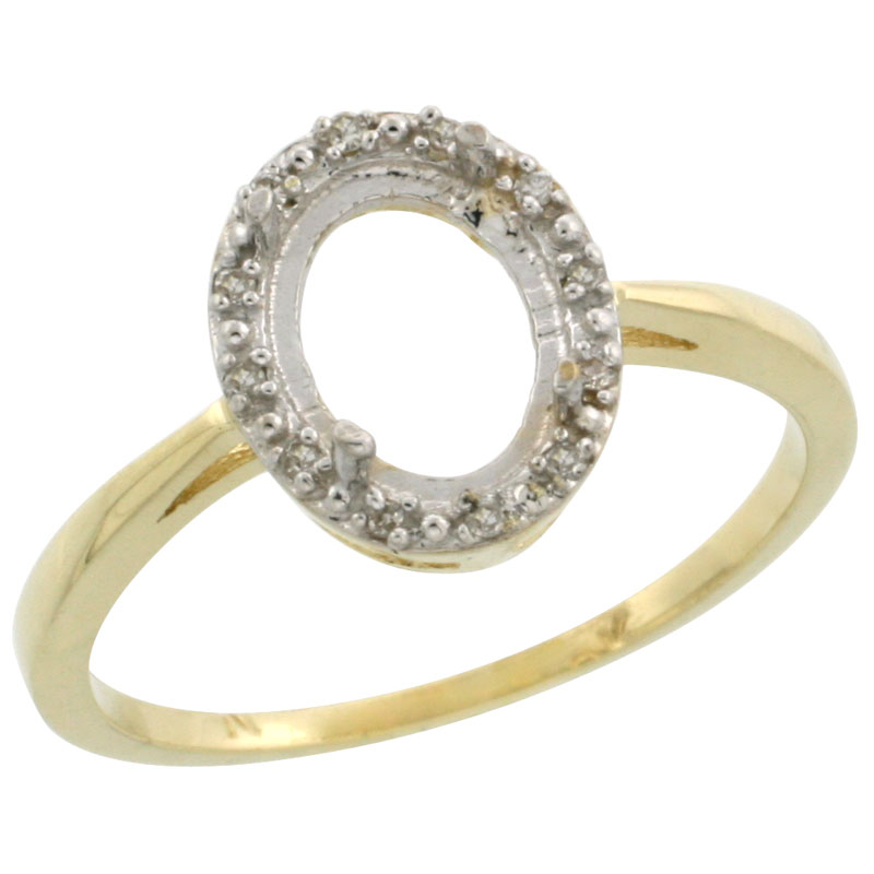 Semi-Mount Rings$$$10k Yellow Gold Diamond Jewelry