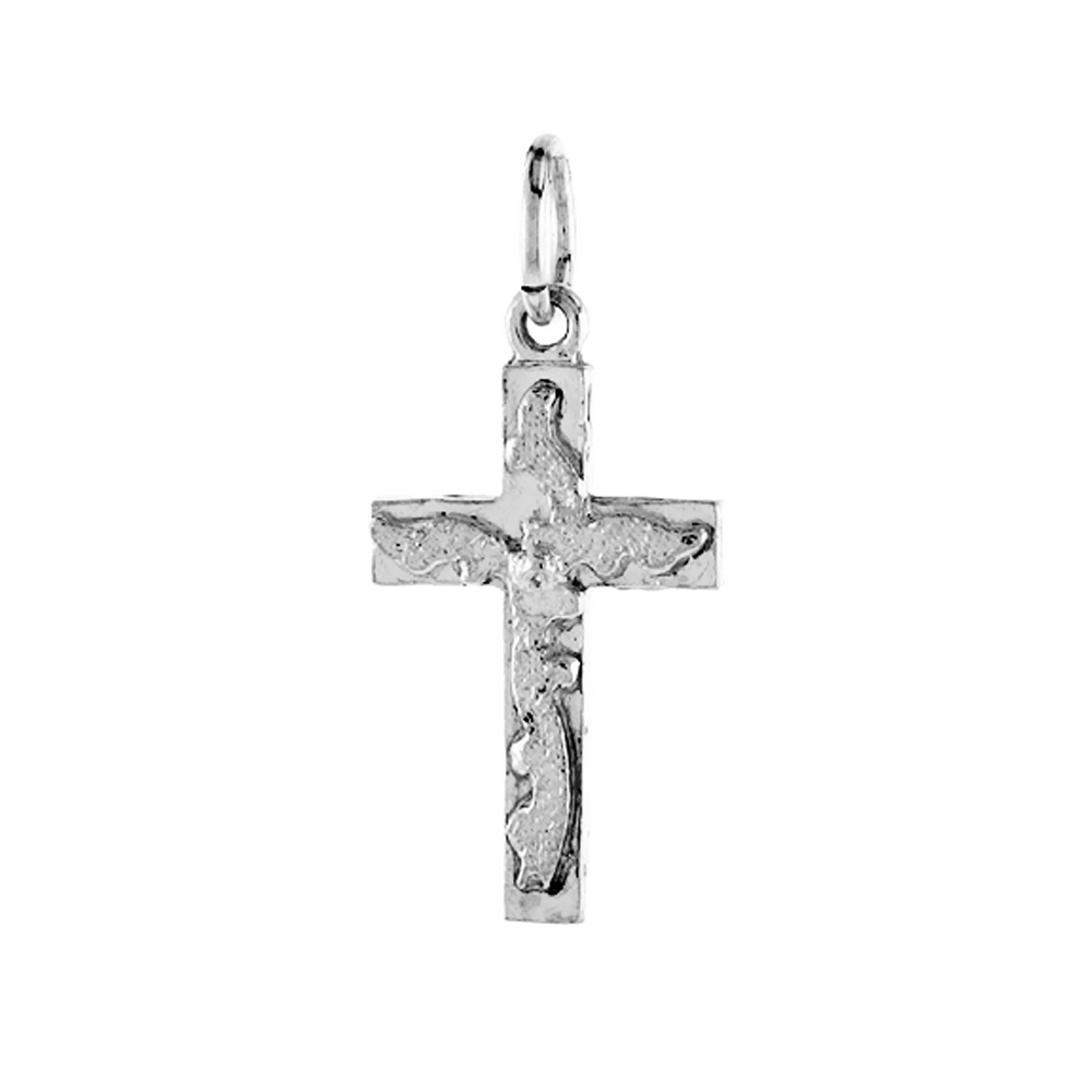 7/8 inch Sterling Silver Cross Pendant