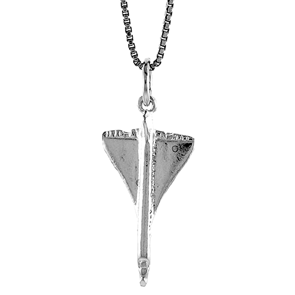 STERLING SILVER CONCORD PENDANT, 7/8 INCH TALL