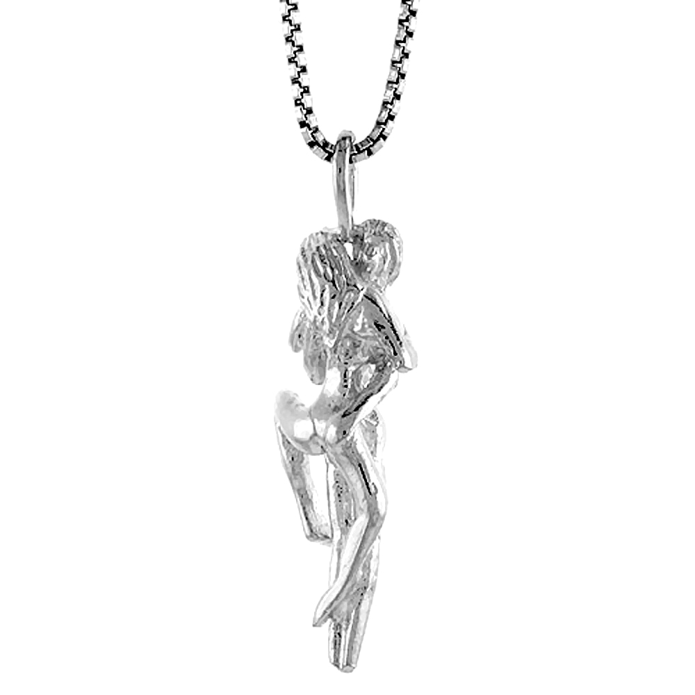 STERLING SILVER LOVE MAKERS PENDANT, 1 INCH TALL