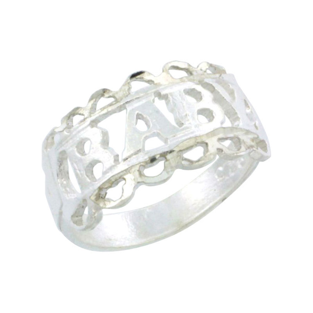 Sterling Silver Loop Baby Ring for Women / Kid's Ring / Toe Ring Available in Size 1 to 5