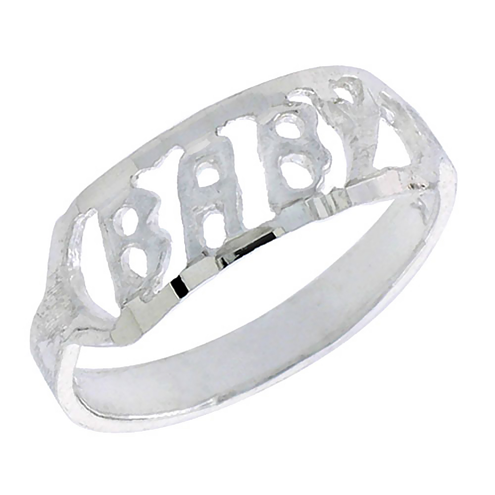 Sterling Silver Baby Ring for Women / Kid&#039;s Ring / Toe Ring Available in Size 1 to 5