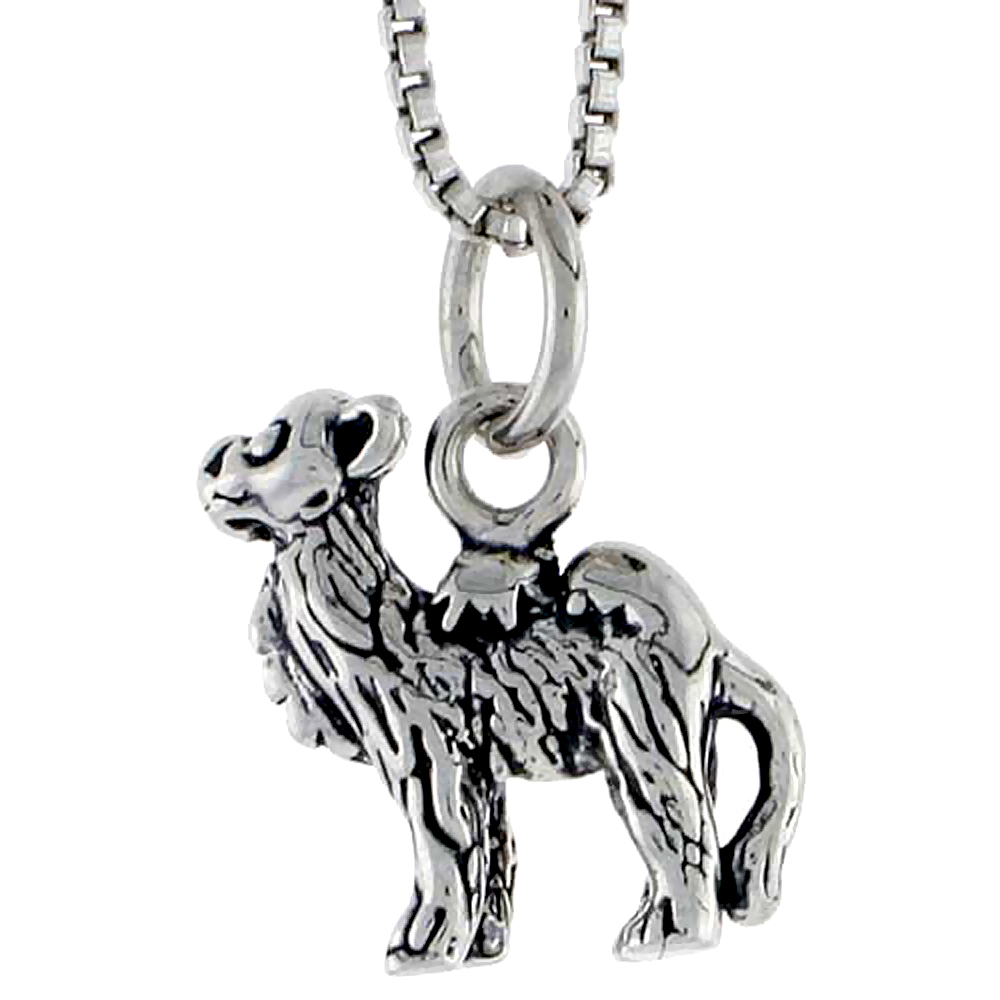 STERLING SILVER CAMEL CHARM 1/2 INCH TALL