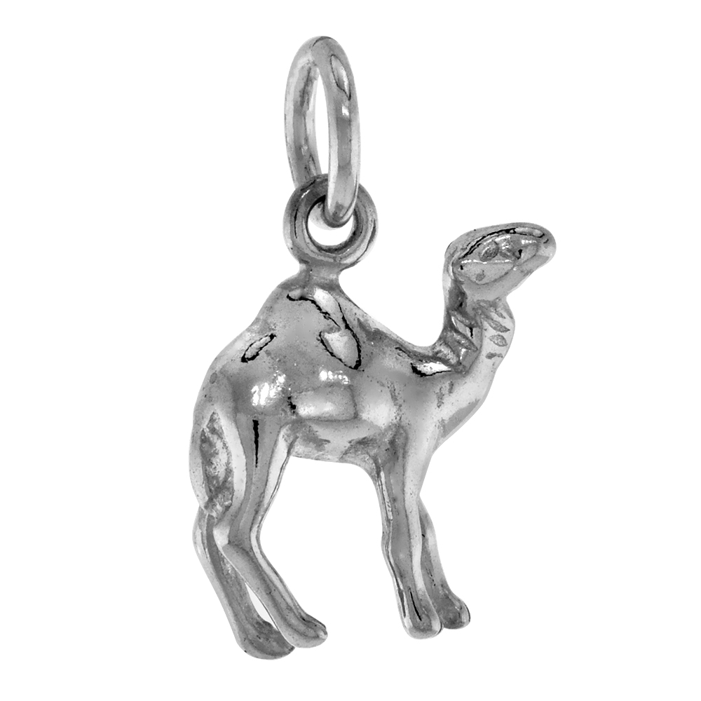STERLING SILVER CAMEL CHARM 1/2 INCH TALL