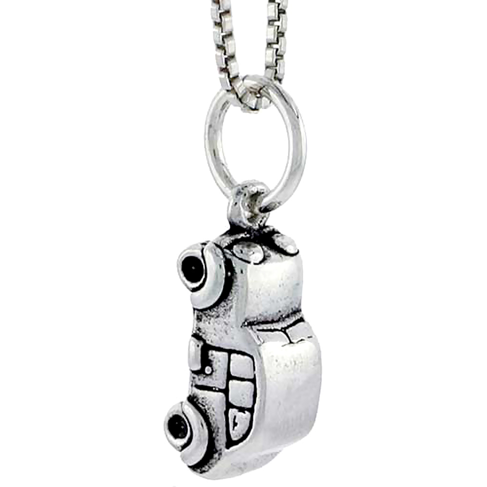 STERLING SILVER 1940S VINTAGE AUTOMOBILE CHARM 1/2 INCH TALL