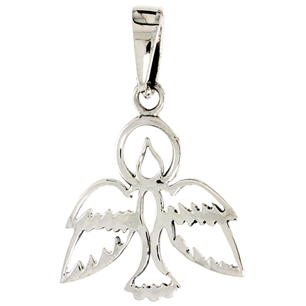 STERLING SILVER DOVE CHARM 3/4 INCH TALL