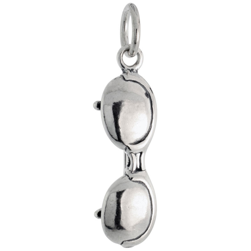 STERLING SILVER SUNGLASSES CHARM 7/8 INCH TALL