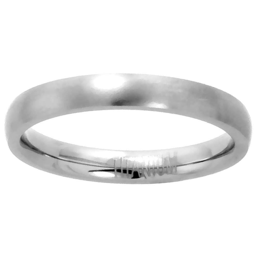 Plain Titanium Ring 8mm Wedding Band for Men Brushed Finish Comfort Fit size 8-15