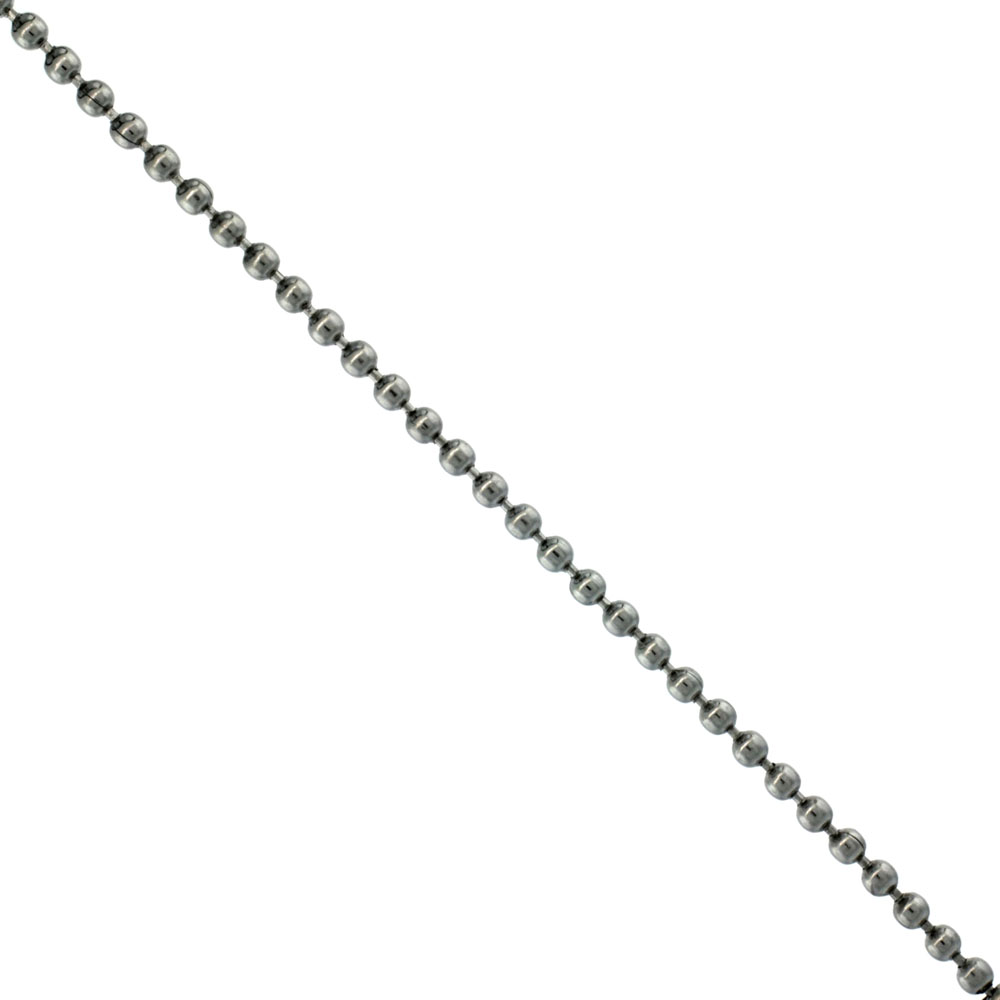 Surgical Steel Bead Ball Chain 2 mm By the Yard