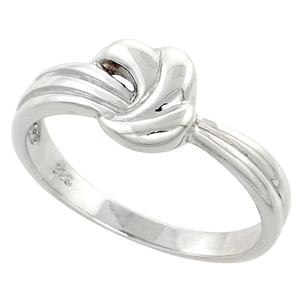 Sterling Silver Freeform Ring for Women Flawless finish 3/8 inch wide sizes 6 to 10