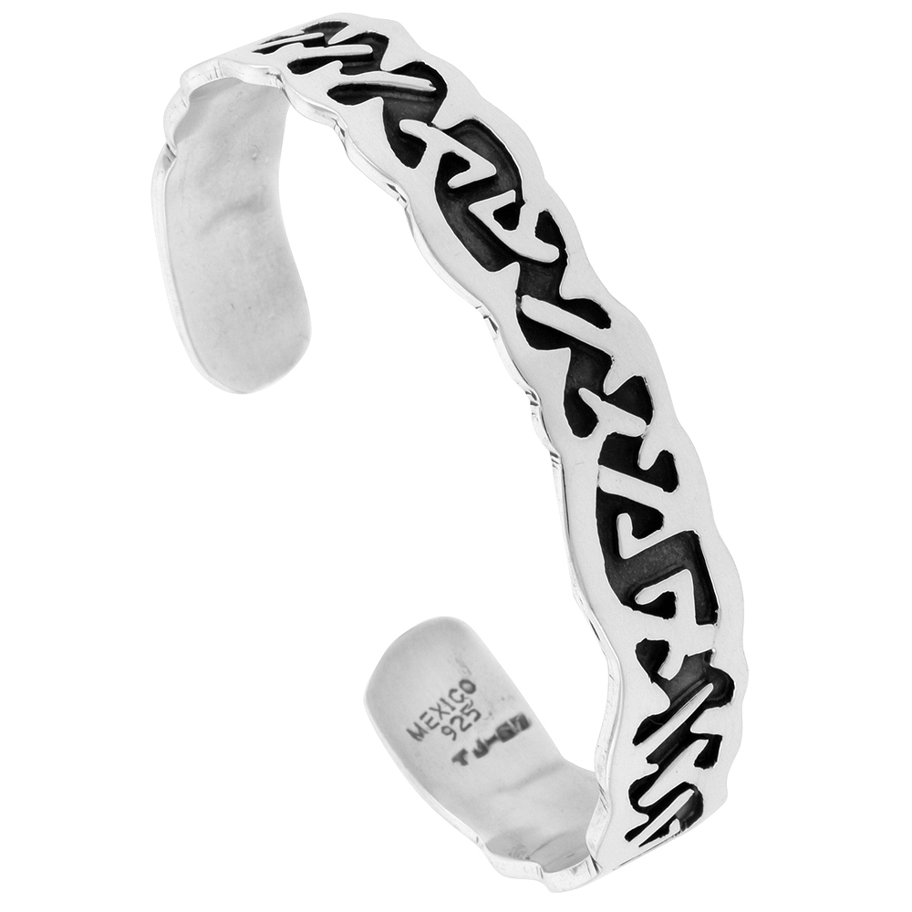 STERLING SILVER CELTIC KNOT CUFF BRACELET HANDMADE 7.25 INCH