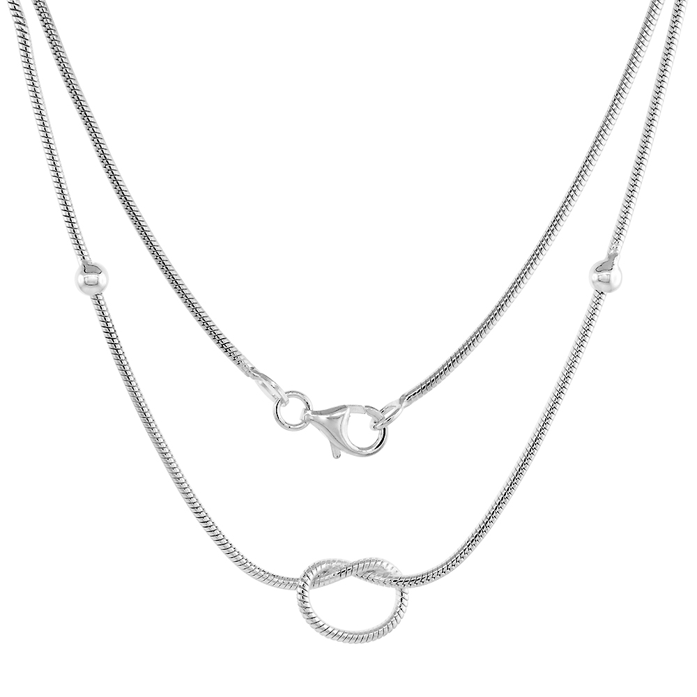 Sterling Silver Necklace / Bracelet with a Knot