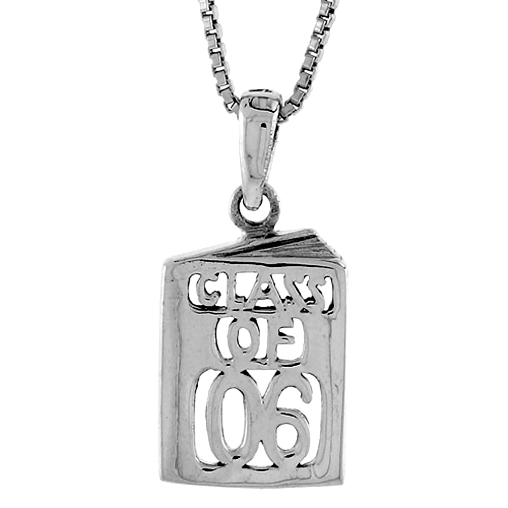 Sterling Silver Class of 2006 Pendant, 5/8 inch