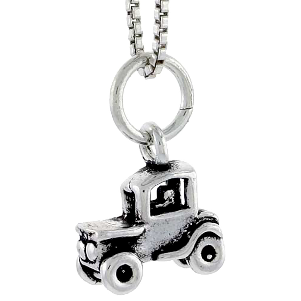 Sterling Silver Vintage 2 Seater Car Charm, 3/8 inch tall