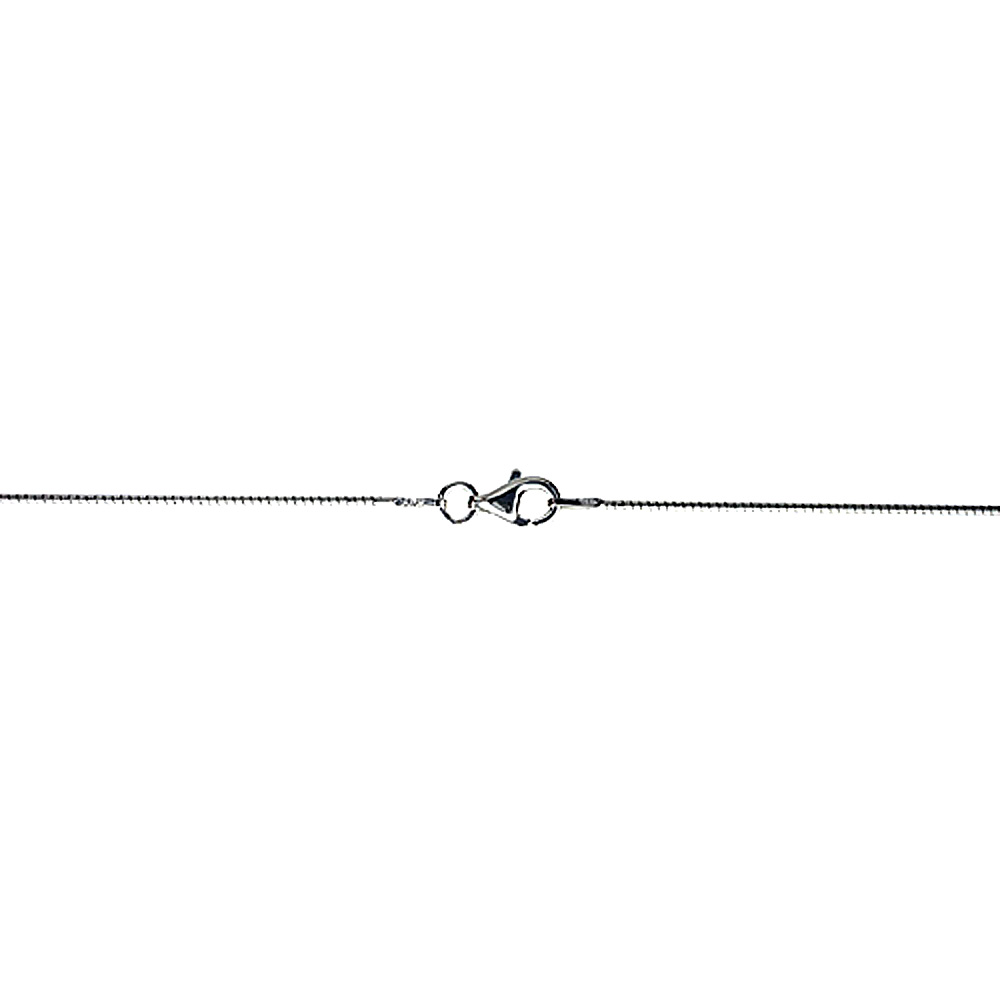 Sterling Silver Soft Wire Round Omega Neck 1mm Choker Nickel Free Italy, sizes 16 - 20 inch